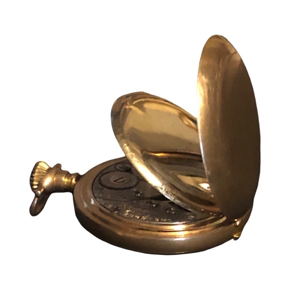 Elgin Vintage 14k pure Yellow Gold 15 Jewels working antique Pocket Watch - Picture 1 of 17